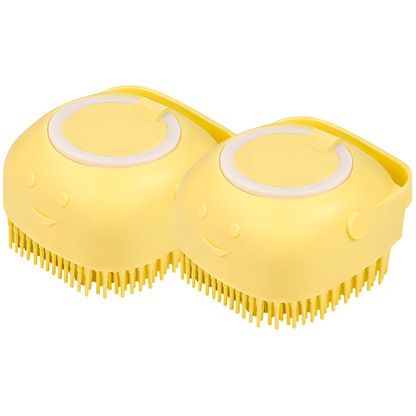 Silicone Massage Brush Shampoo Dispenser
