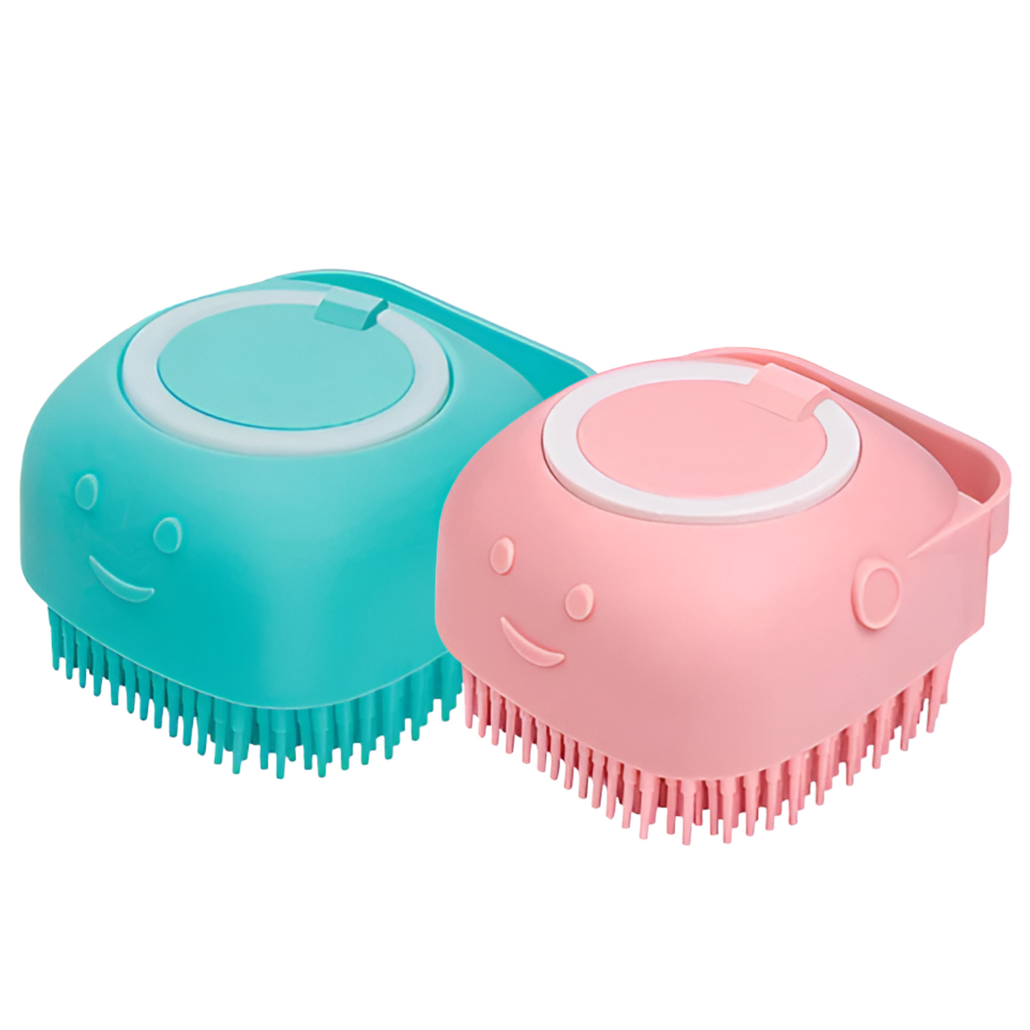 Silicone Massage Brush Shampoo Dispenser